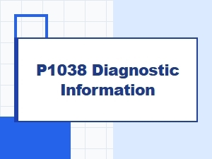 P1038 Diagnostic Information and Technical Details